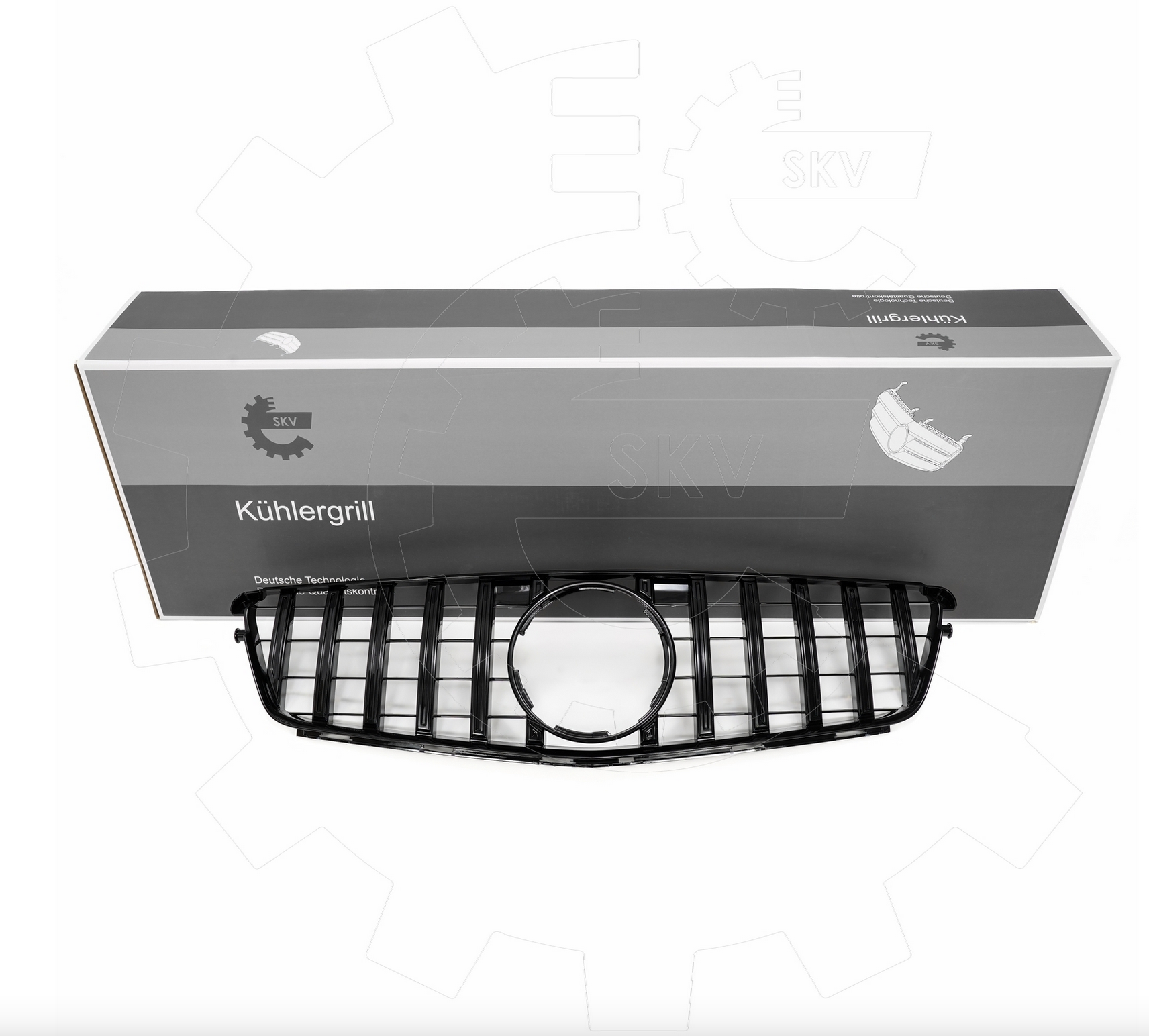 Radiateur grille - Hoogglans Zwart - Mercedes C-Klasse (204) - OEM: A2048800023